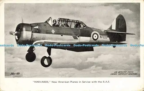 R615606 38A 89 Harvards New American Planes in Service with R A F Air Ministry P