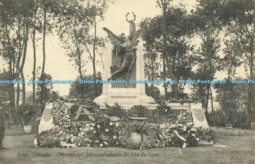 R615627 Star Ostende Monument des combattants du 23e de ligne 2362