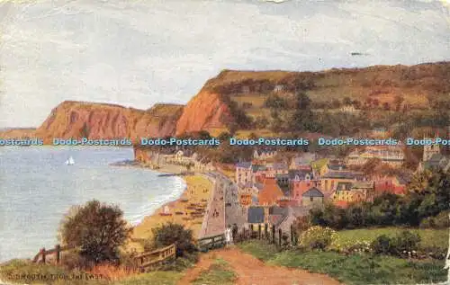 R622570 Sidmouth from East A R Quinton Salmon 1951