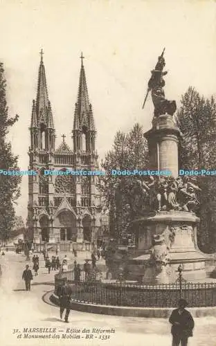 R620162 31 Marseille Eglise des Reformes et Monument des Mobiles BR 1531 B und G