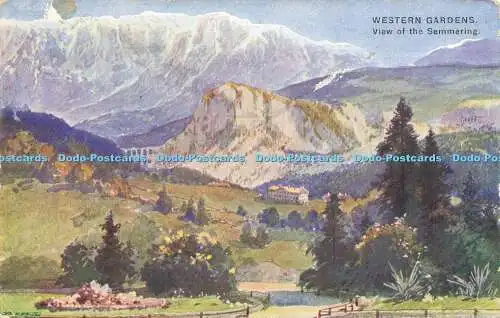 R615657 Western Gardens View of Semmering I R Austrian Exhibition 1906 Earls Cou