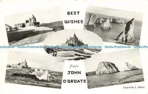 R615685 Beste Wünsche von John O Groats J Adams RP 1963 Mehrfachansicht