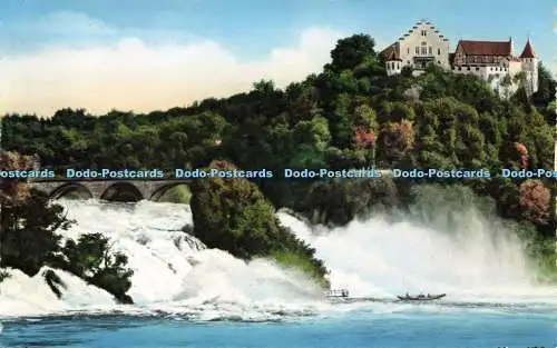 R618171 Rheinfall mit Schloss Laufen 105 A H Widmer Hotel Schlossli Worth