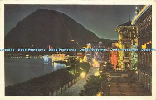 R615697 4081 Lugano col Monte S Salvatore di notte