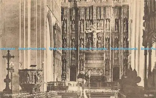 R622633 Hochaltar und Paravent St Albans Cathedral No 103 Lilywhite