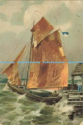 R620227 Segelschiff oder Segelboot Sea People Gemälde 1903