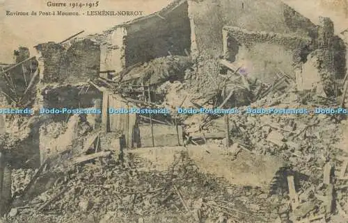 R615711 Guerre 1914 1915 Environs de Pont a Mousson Lesmenil Norroy