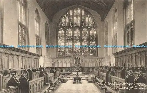 R622637 Oxford Wadham College Chapel gegründet A D 1613 Friths Serie Nr. 57354