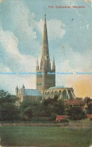 R620260 Cathedral Norwich F T G Serie 1907