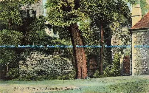 R622728 Ethelbert Tower St Augustines Canterbury S B Pettit 1908