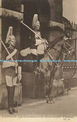 R620332 London Life Guardsmen at Horse Guards Whitehall No 60