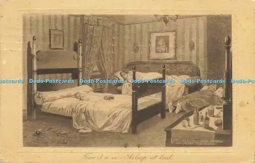 R622752 Time 3 a m Asleep at last Sepia Series Humorous Series 127 No 891 James