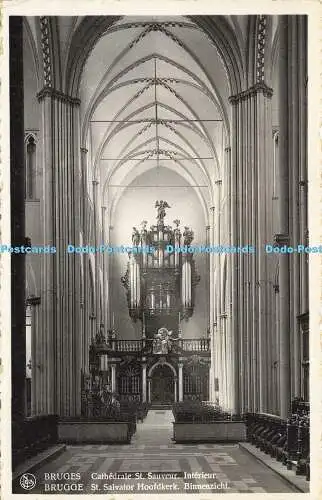 R620388 Nels Brügge Brügge Kathedrale St Sauveur Interieur St Salvator Hoofdkerk