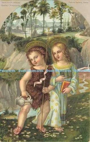 R620425 Jesus und Johannes Täufer Pinturicchio Bildergalerie Siena Misch und S