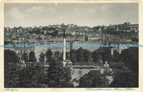 R615927 Stuttgart Schlossplatz mit Neuem Schloss G H St Nr 772 1929