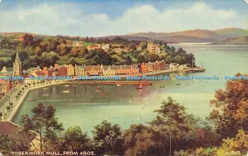 R615929 Tobermory Mull from Aros A 1810 Art Colour 1242V Style Edward H Thompson