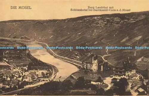 R622851 die Mosel Burg Landshut mit Schlosshotel bei Bernkastel Cues a d Mosel F