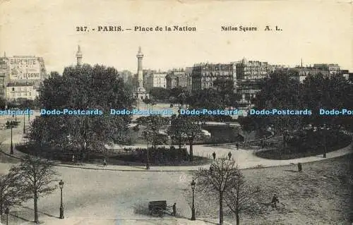 R615945 247 Paris Place de la Nation National Square A L A Leconte 1933