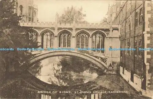 R618418 Seufzerbrücke St Johns College Cambridge Siegel der künstlerischen britischen Exce