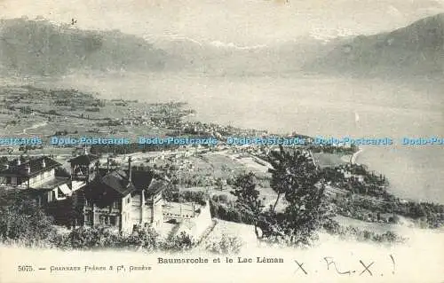 R615962 Baumaroche et le Lac Leman 5075 Charnaux Freres 1901
