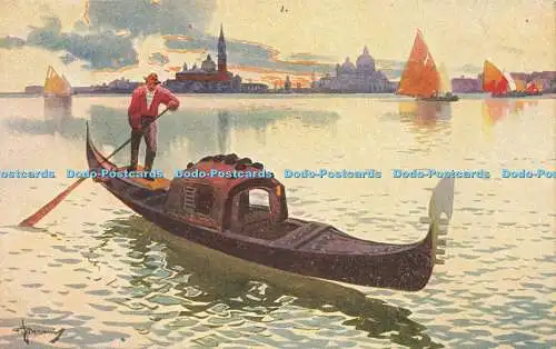 R622872 Venezia Gondola e Isola S Giorgio A Scrocchi Milano