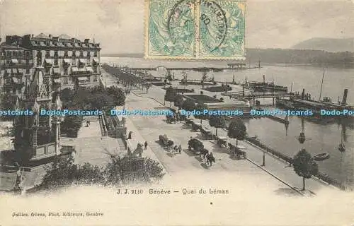 R622883 J J 2110 Geneve Quai du Leman Jullien Freres 1905