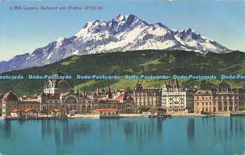 R618472 e 255 Luzern Bahnhof und Pilatus Edition Photoglob Zürich