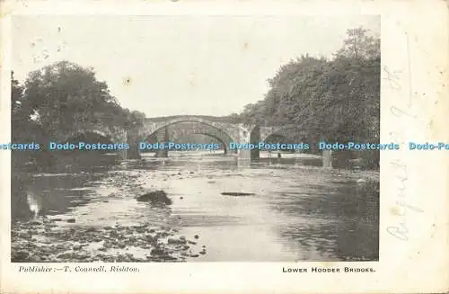 R618492 Lower Hodder Bridges Hood T Counsell Rishton 1903