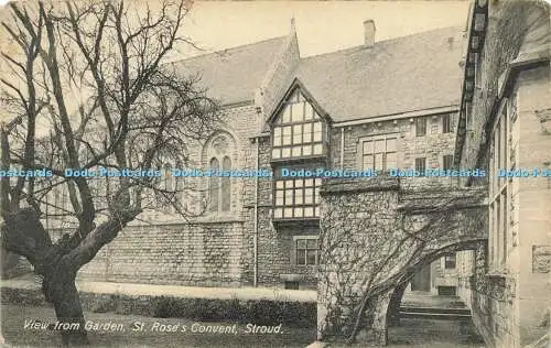 R622938 Blick vom Garten St Roses Kloster Stroud Lofthouse Crosbie