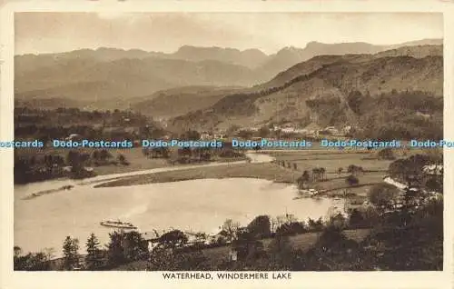 R616039 Waterhead Windermere Lake Photogravure Series G P Abraham 1953