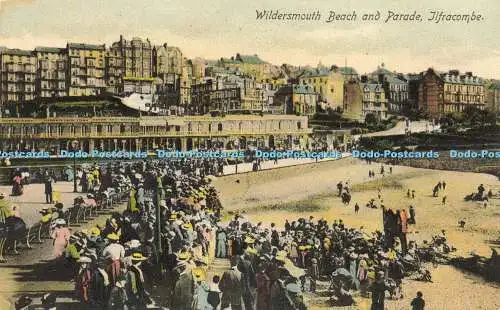 R618519 Wildersmouth Beach and Parade Ilfracombe Woodbury Serie Nr. 3106