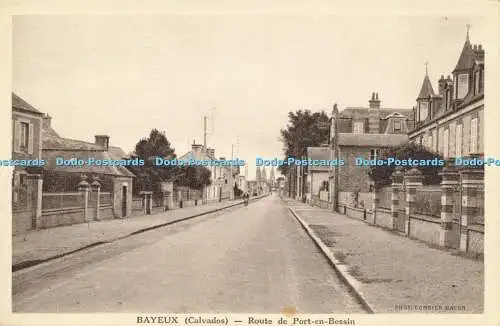 R616044 Bayeux Calvados Route de Port en Bessin Phot Combier Macon Coll Librairi