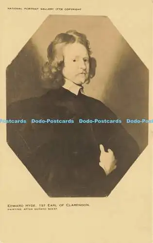 R620551 Edward Hyde 1st Earl of Clarendon Gerand Soest National Portrait Gallery