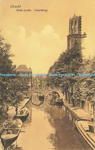 R620559 Utrecht Oude gracht Gaardbrug Dr. Trenkler Weenenk und Snel 1910