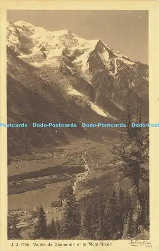 R620560 J J 7726 Vallee de Chamonix et le Mont Blanc Jullien freres