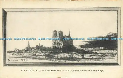 R616069 62 Maison de Victor Hugo Musee La Cathedrale dessin de Victor Hugo G Bou