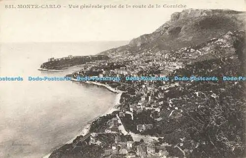 R616109 851 Monte Carlo Vue generale prise de la route de la Corniche B und G Gi