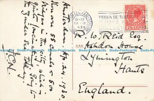 R623019 Amsterdam Dam met Kon Paleis 1930 J V A