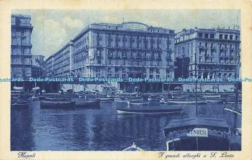 R618608 Napoli I grandi alberghi a S Lucia Ed V Carcavallo C A R