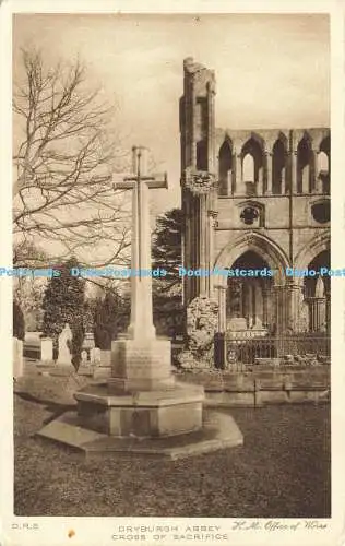 R620627 D R 5 Dryburgh Abbey Cross of Sacrifice H M Office of Works John Swain