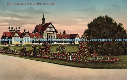 R616127 Bath House Sanatorium Grounds Neuseeland Postkarte