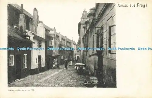 R623039 Gruss aus Prag Daliborka Gasschen 118 Carl Bellmann in Prag 907 1329