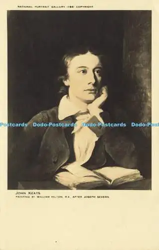 R620653 John Keats William Hilton Joseph Severn National Portrait Gallery B Matt