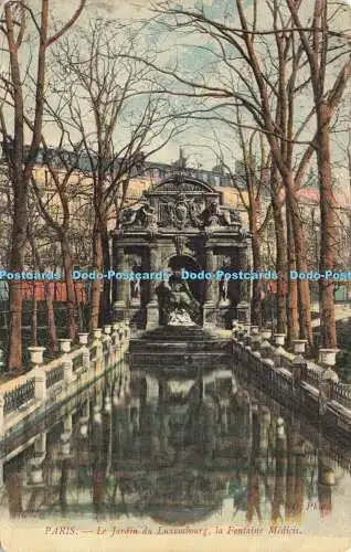 R620659 Paris Le Jardin du Luxembourg la Fontaine Medicis ND Phot 1907