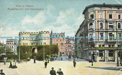 R623070 Köln a Rhein Rudolfsplatz mit Hahnentor