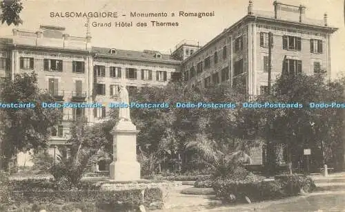 R623084 Salsomaggiore Monumento a Romagnosi e Grand Hotel des Thermes 0315 Adamo