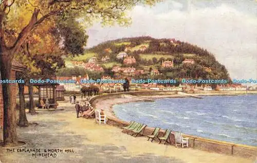 R618692 Esplanade and North Hill Minehead Salmon 1945