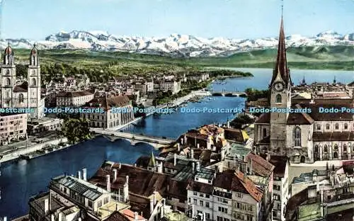 R616235 Zürich und die Alpen 14 Photoglob Wehrli A G Zürich