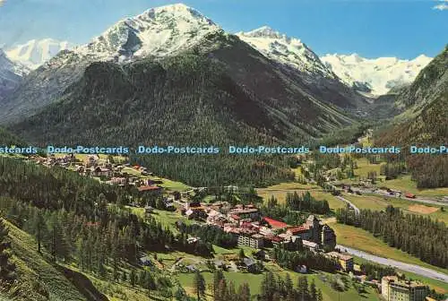 R616236 Pontresina mit Piz Palu und Roseggletscher Schocher Engadin Press AG 196