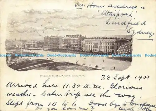 R623143 Promenade Hoe Plymouth Blick nach Westen 1901